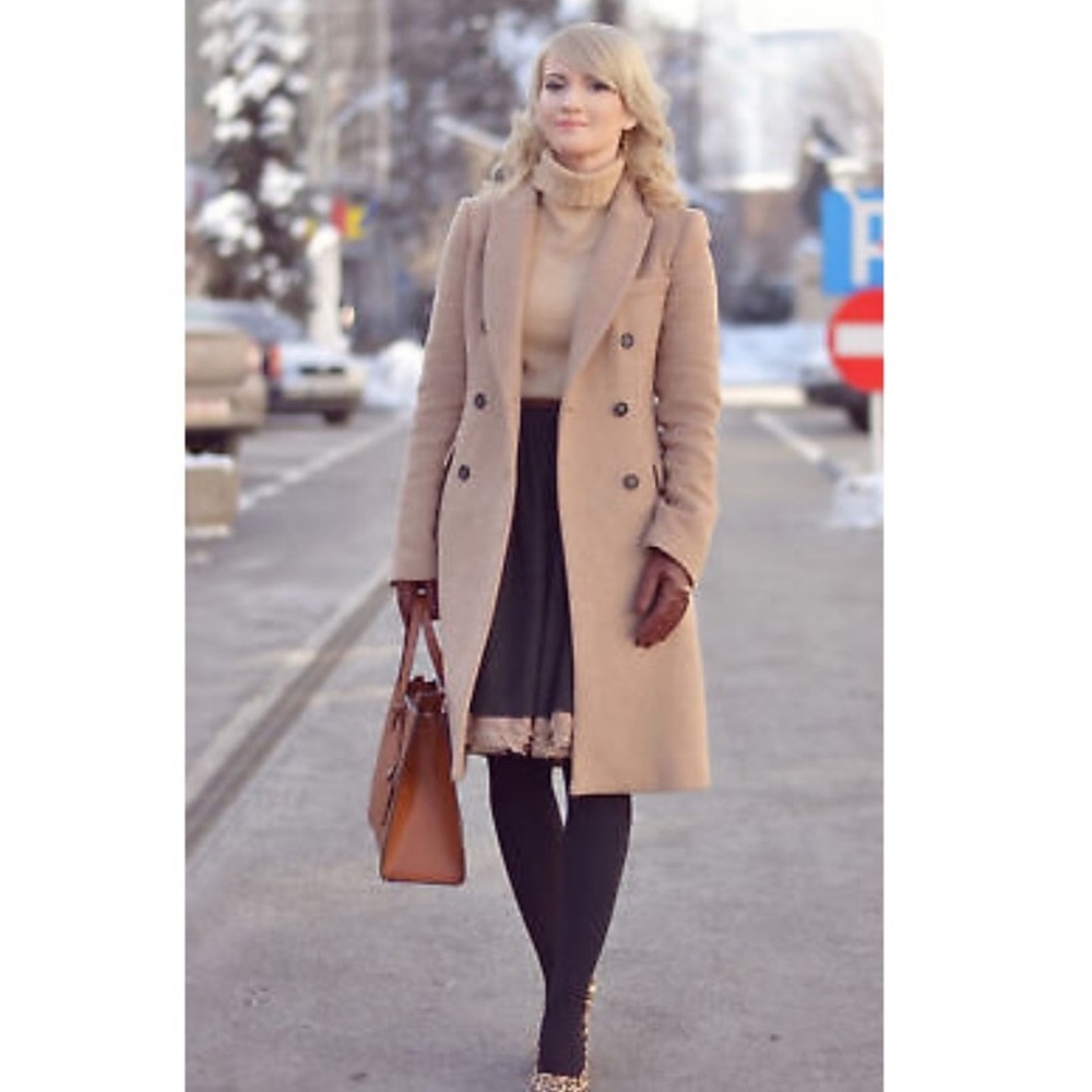 Zara camel coat